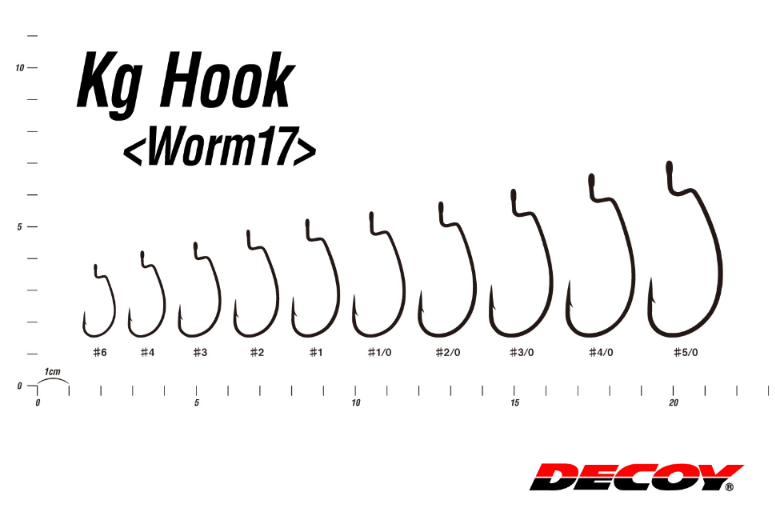 DECOY WORM17 Kg Hook 曲柄鉤