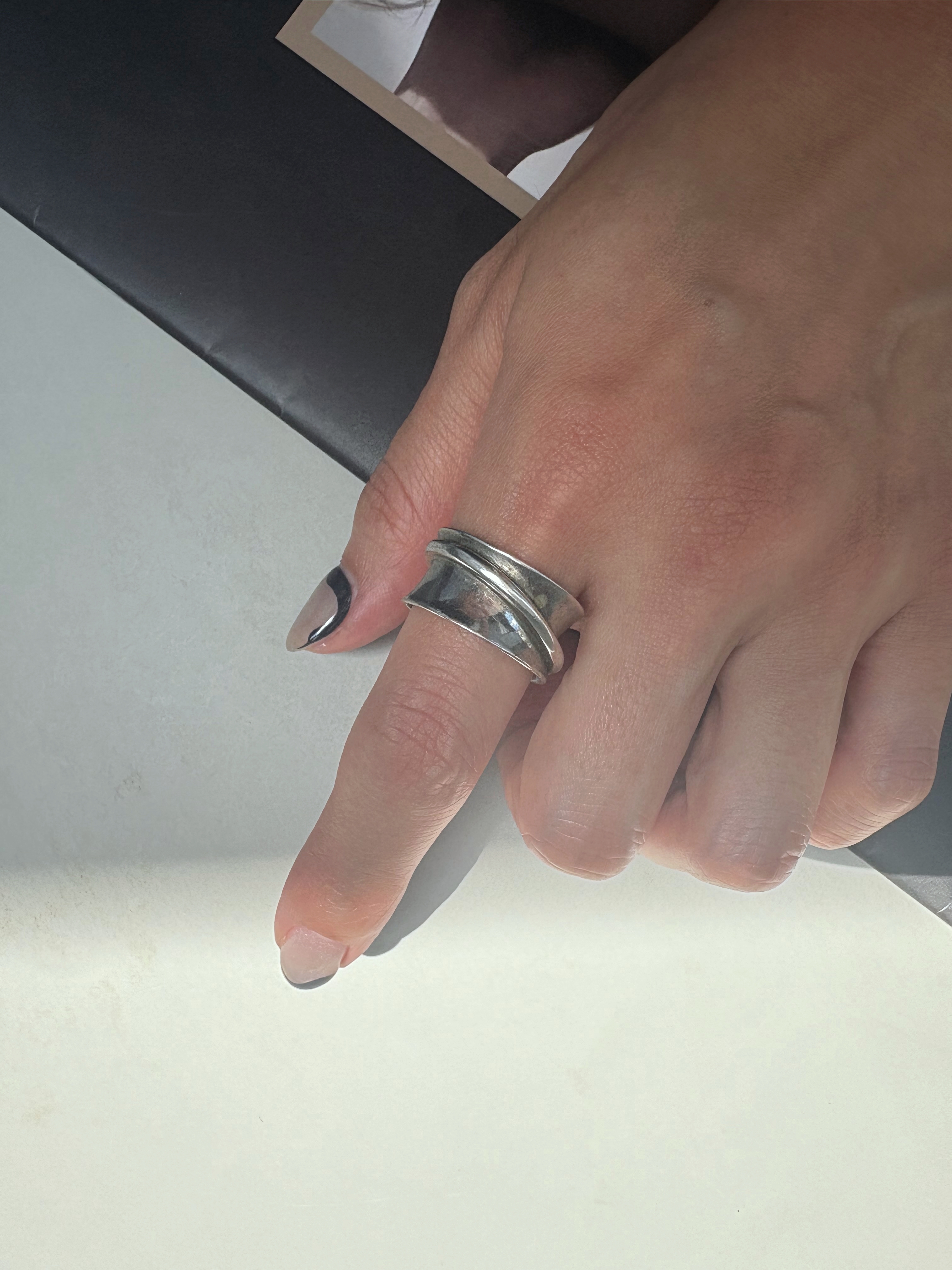 silver plate ring