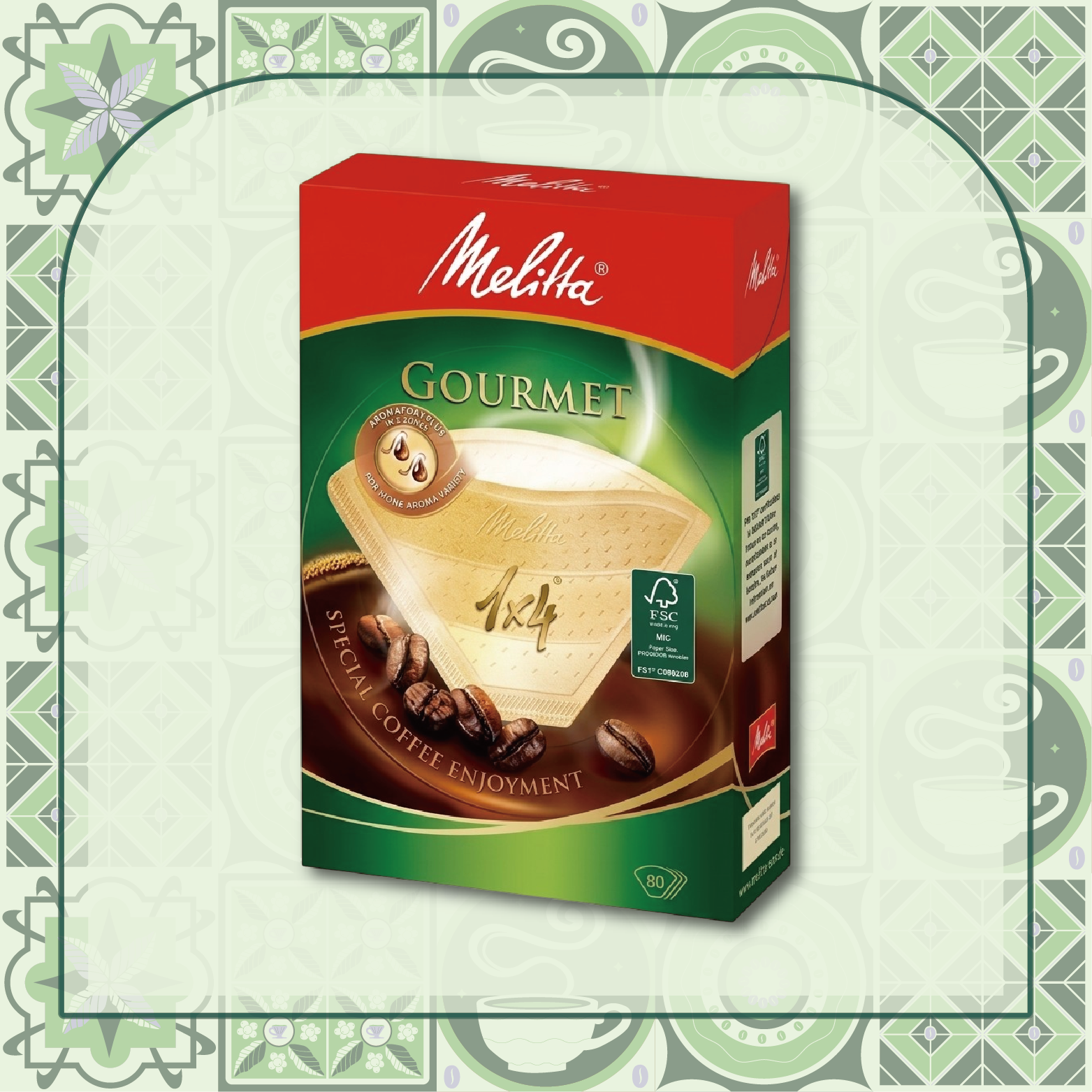 【咖啡濾紙】Melitta PG-148 無漂白 80張/盒