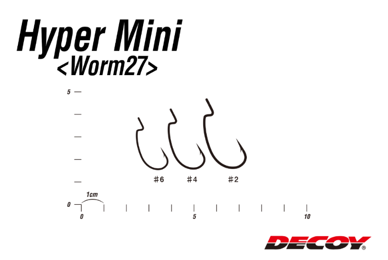 DECOY WORM27 Hyper Mini 曲柄鉤