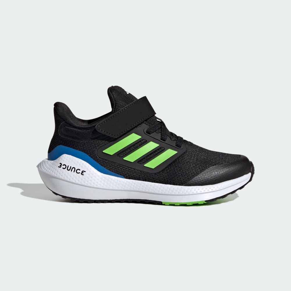 ADIDAS 童鞋 ULTRABOUNCE EL K 黑綠色 魔鬼氈 運動鞋 中童 IG5396