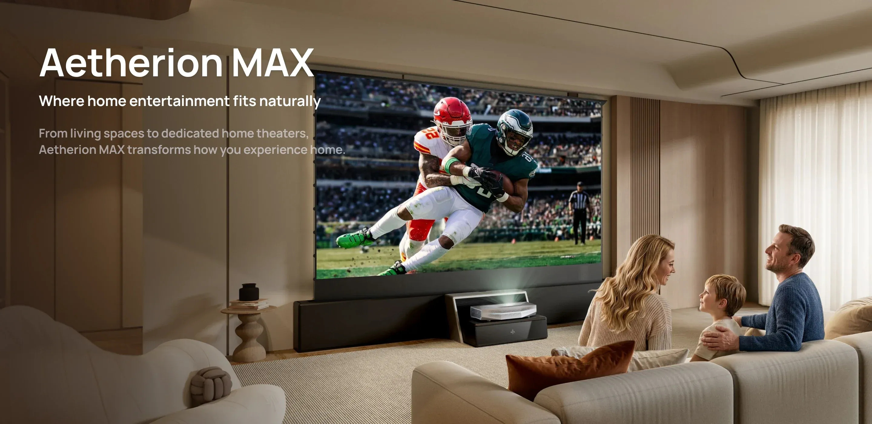 AWOL Vision Aetherion MAX where home entertainment fits naturally
