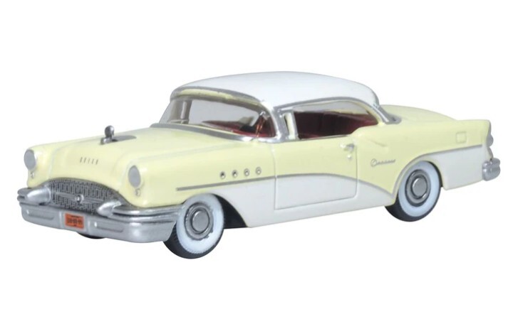 Oxford 87BC55008 1:87 1955年別克世紀（禿鷹黃/多佛白）