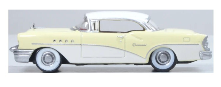 Oxford 87BC55008 1:87 1955年別克世紀（禿鷹黃/多佛白）