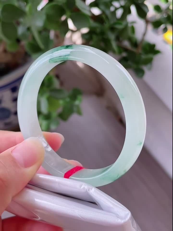 冰飄花正圈翡翠手鐲,天然翡翠A玉, 緬甸玉, Jade, Jadeite