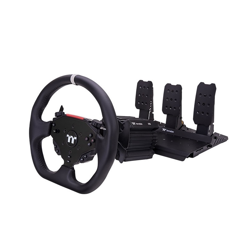 Thermaltake 曜越 模擬駕駛 G15 直驅賽車方向盤搭配腳踏板組合/GRB-G15-DGT3BB-01