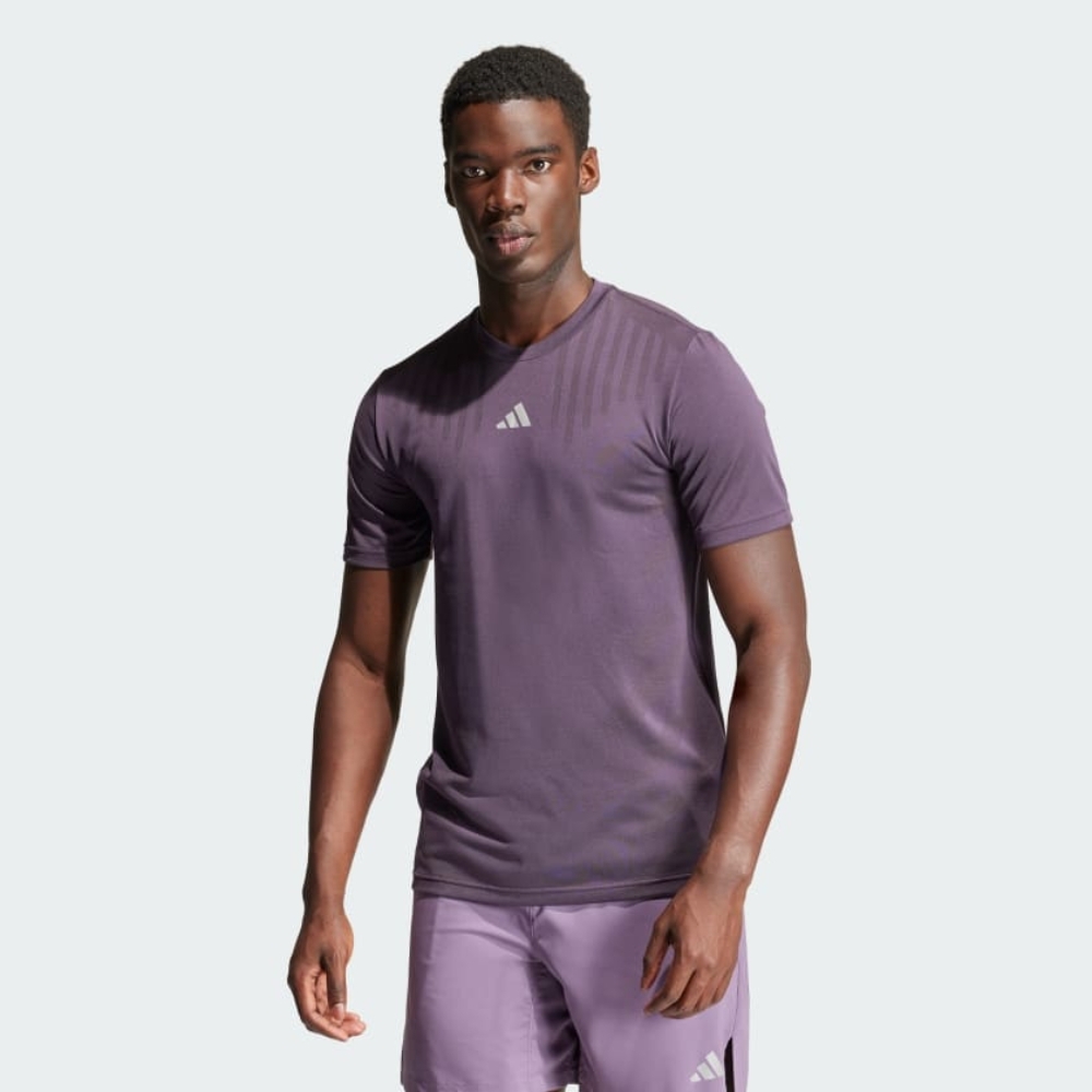 ADIDAS 短T HIIT AIRCHI TEE 紫色 運動 訓練 短袖 男 IL7131