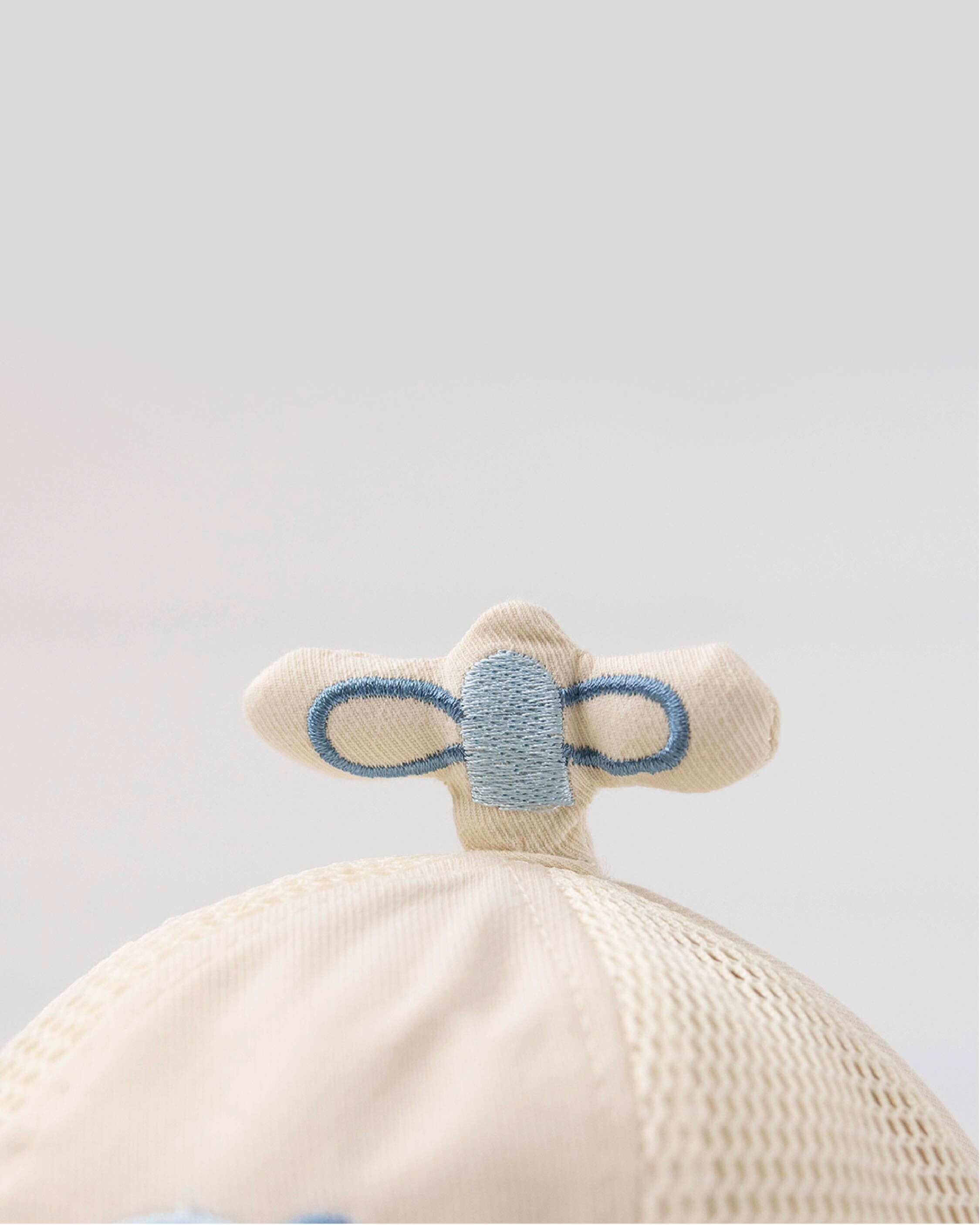 立體飛機刺繡網眼透氣漁夫帽＊二色  (JA1639)