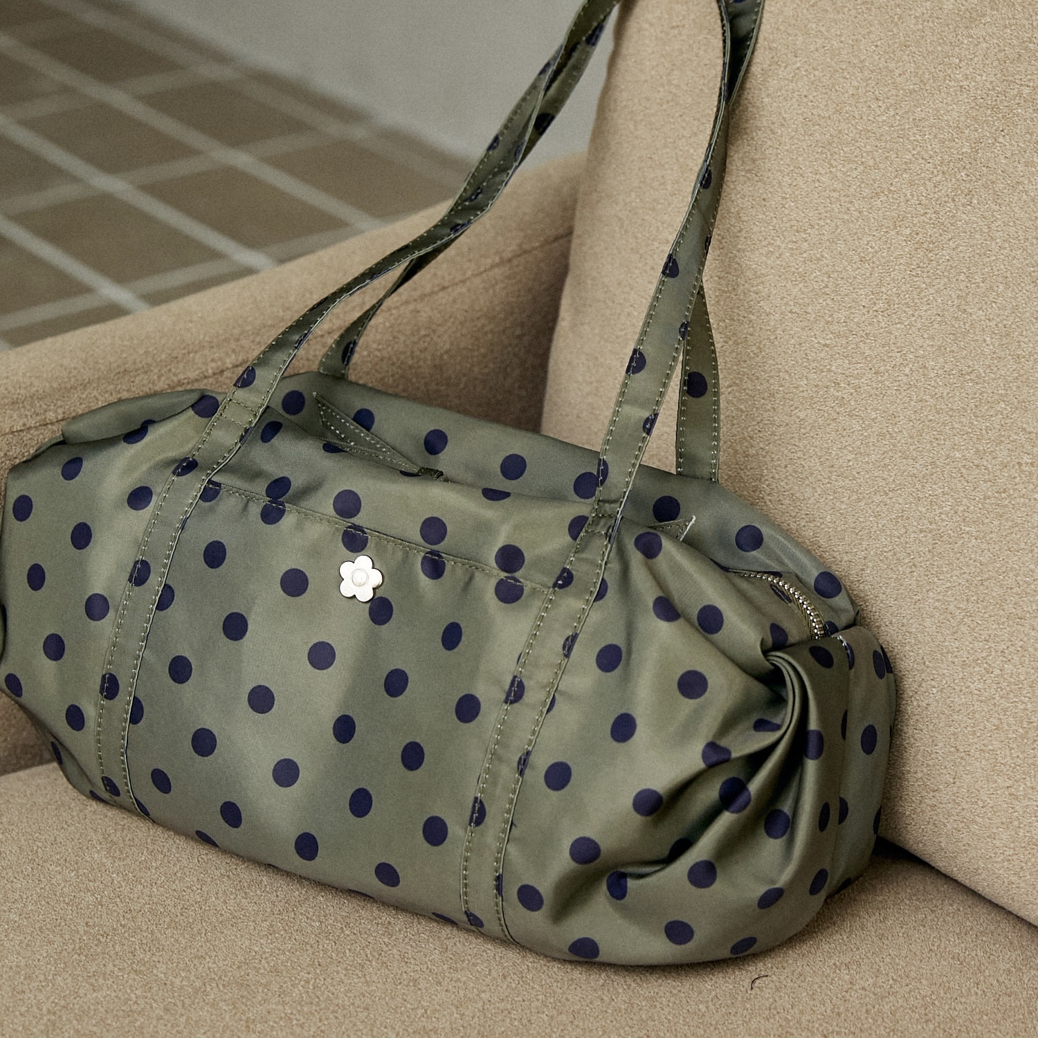 MARY QUANT × PUBLUX 小花刺繡 波士頓包 單肩包 手提 四色 104957673