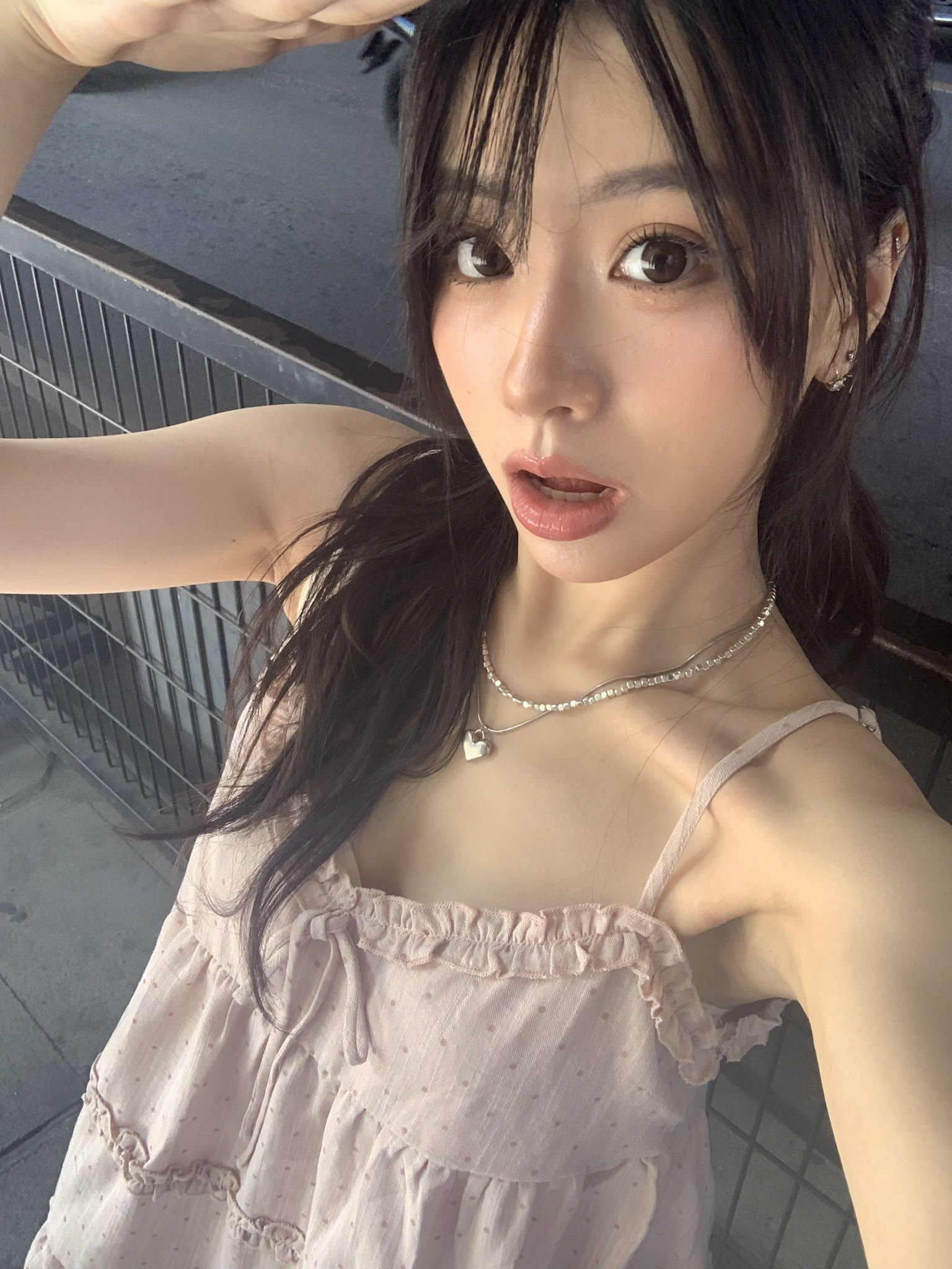 ISA_把你放心上! 愛心碎鑽雙層項鍊(可拆)_65125