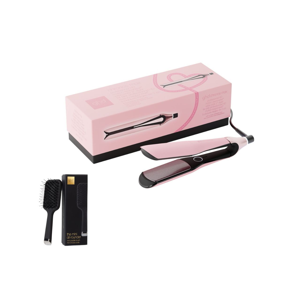 GHD chronos™ Max styler 柔霧粉紅限量版寬版高清亮澤造型夾套裝