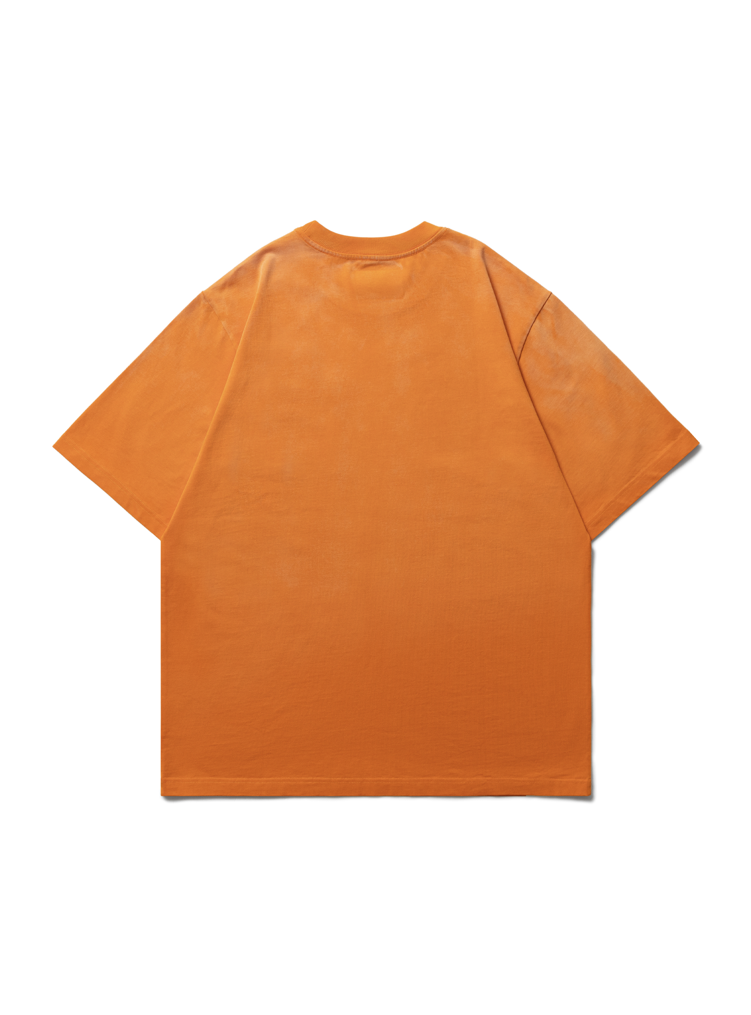 SCENE (EMB) POCKET WASHED TEE // ORG