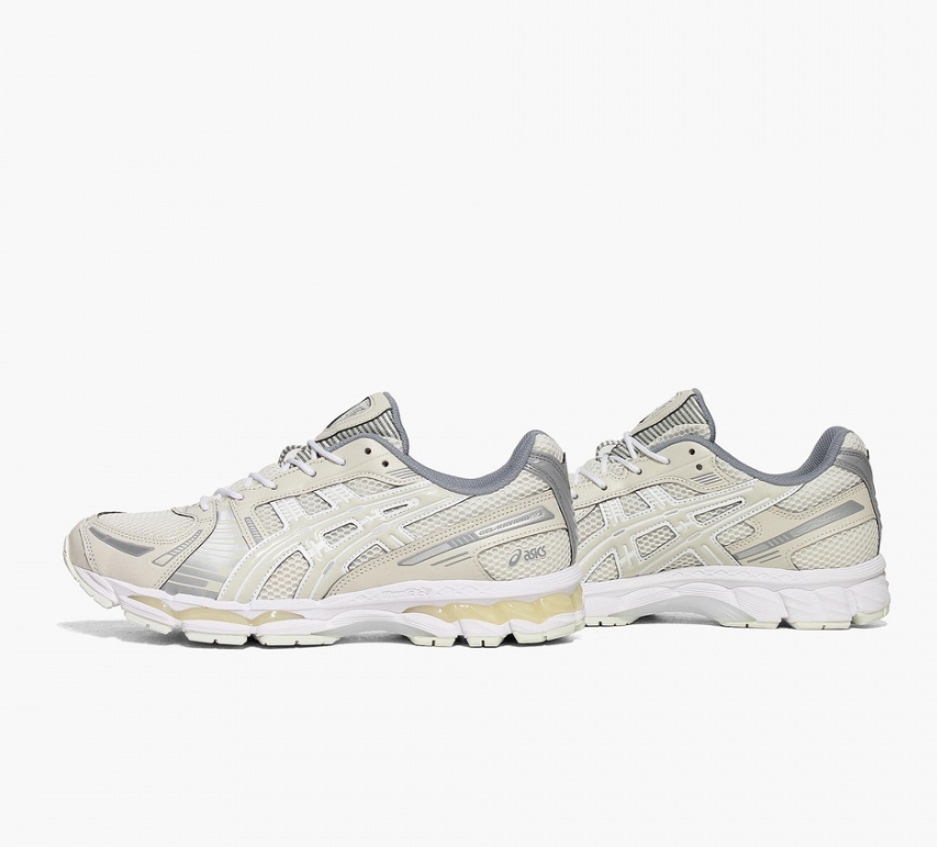 （門市現貨）男女款 ASICS GEL-KAYANO 12.1 'Cream Smoke Grey' 奶油煙灰 亞瑟膠科技 休閒 跑鞋【1203A759-108】
