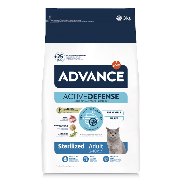 Advance⎜日常護理絕育成貓糧 3kg (適合年齡1-10歲) AD-2277