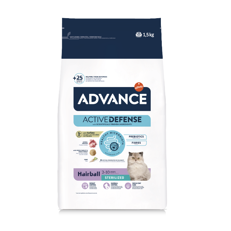 Advance⎜特殊護理絕育成貓糧 – 毛球護理 1.5KG AD-8649