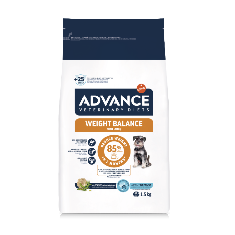 Advance⎜處方狗糧 – 減肥專用（體重1-10kg小型犬種）1.5KG AD-5264