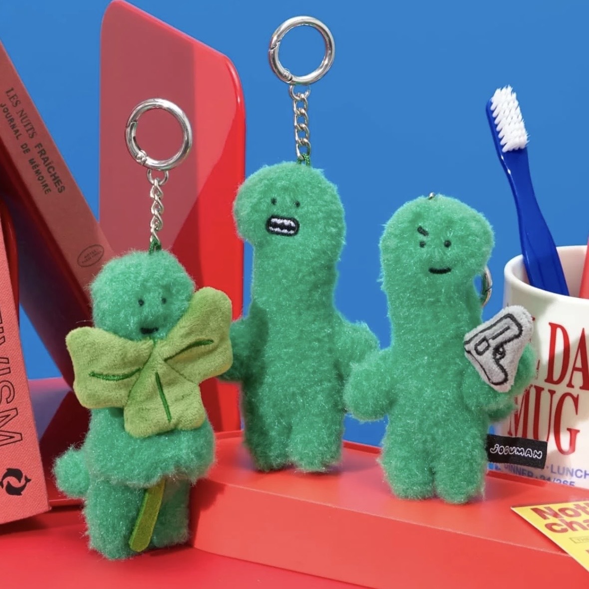 JOGUMAN BRACHIO PLUSH KEYRING HERO 小表情 恐龍吊飾 絨毛 韓國文創