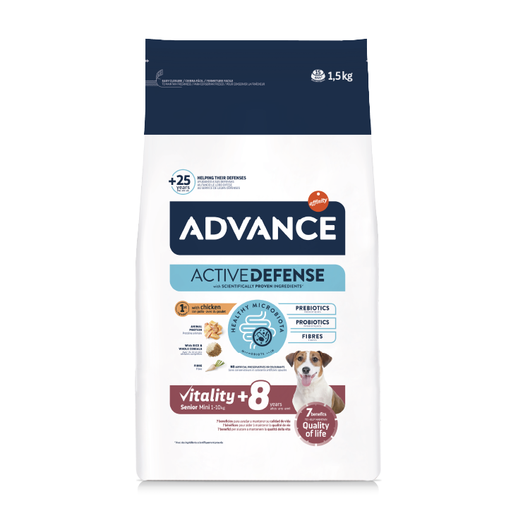 Advance⎜日常護理小型老犬糧 1.5KG (適合體重1-10kg / 年齡8歲以上) AD-5271