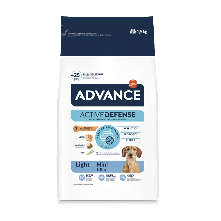 Advance⎜特殊護理小型成犬糧 – 輕體配方1.5KG（適合體重1-10kg）AD-5301