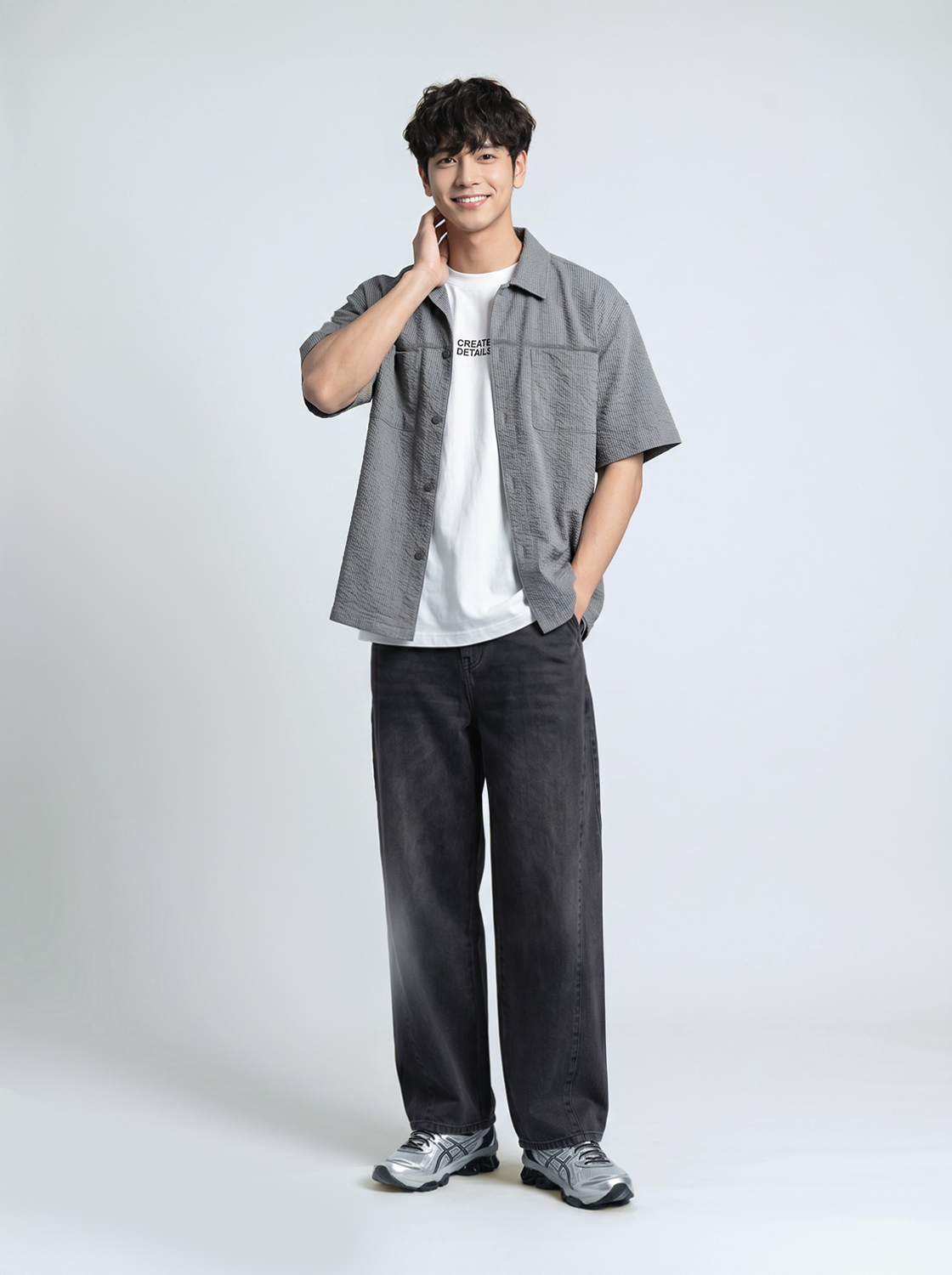 【3件999】【期間限定】潮流鑰匙圈印花TEE