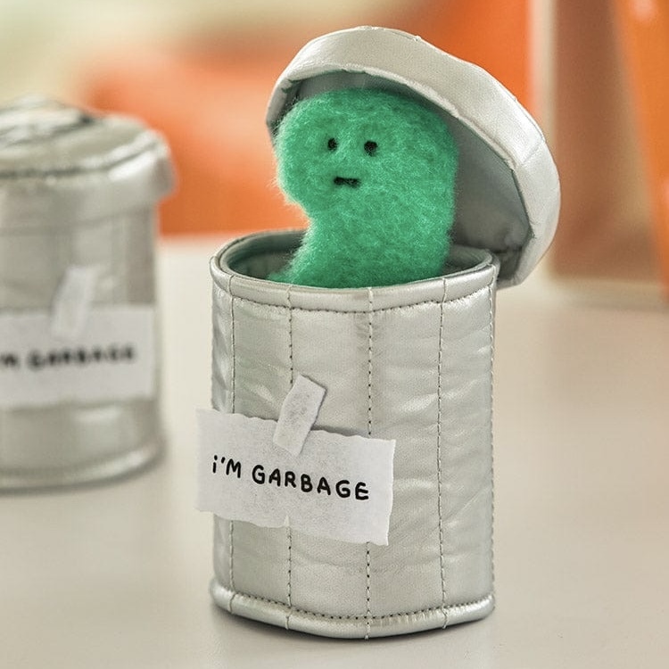 JOGUMAN 垃圾桶造型 TRASH CAN SMALL PLUSH 擺飾 裝飾 辦公室小物 恐龍