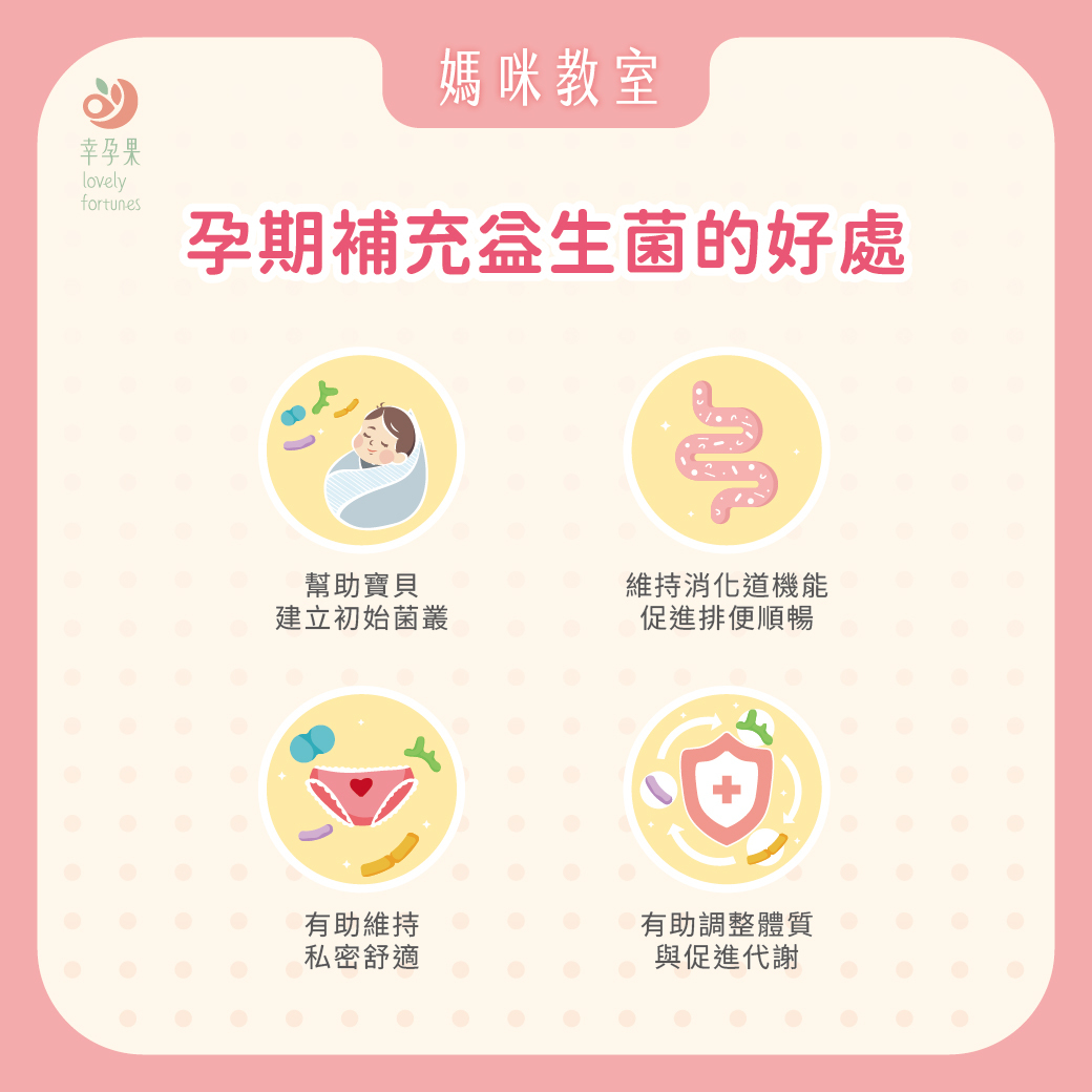 幸孕果媽咪教室 益生菌不只幫助排便，孕哺媽咪還有這些好處！