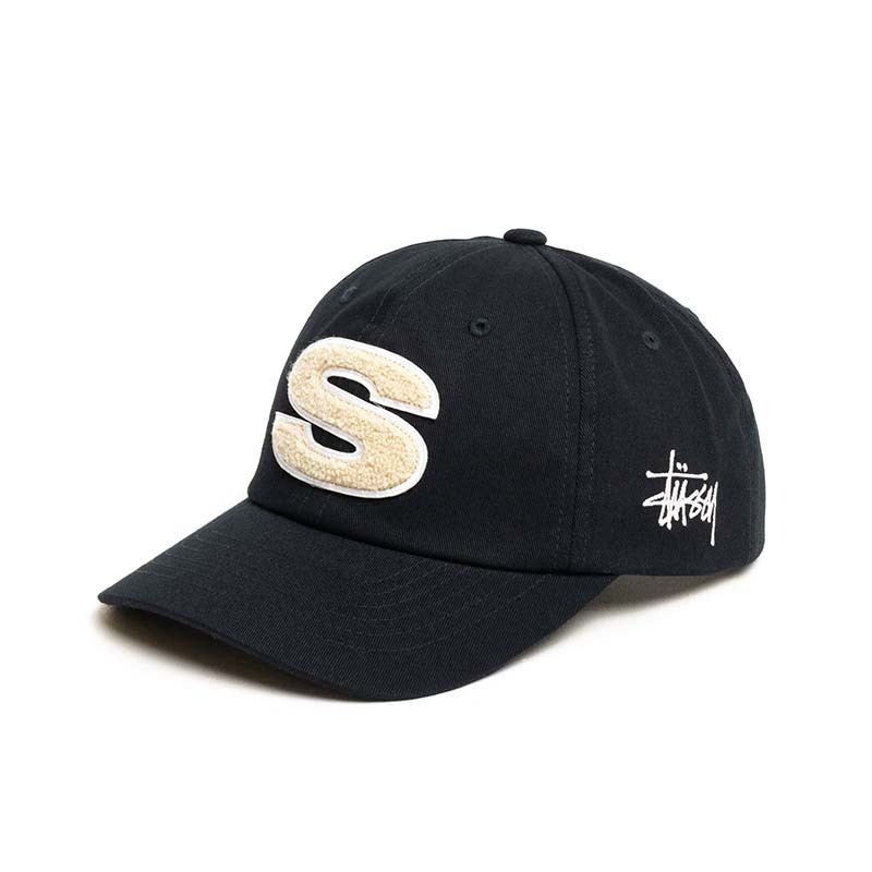 Stussy Chenille S Snapback Cap 棒球帽 帽子 黑色 1311061-SW [台灣現貨]