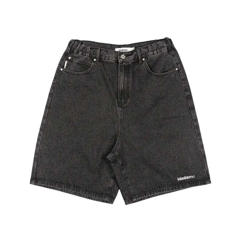 idealism Denim Jorts Black 丹寧 休閒 短褲 黑色 ID25025-BK [台灣現貨]