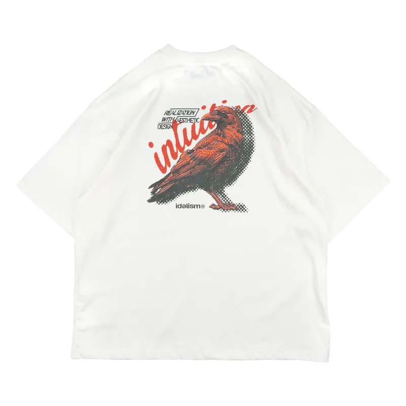 idealism Crow Wash Tee 烏鴉 水洗 短袖 白色 ID-37 [台灣現貨]