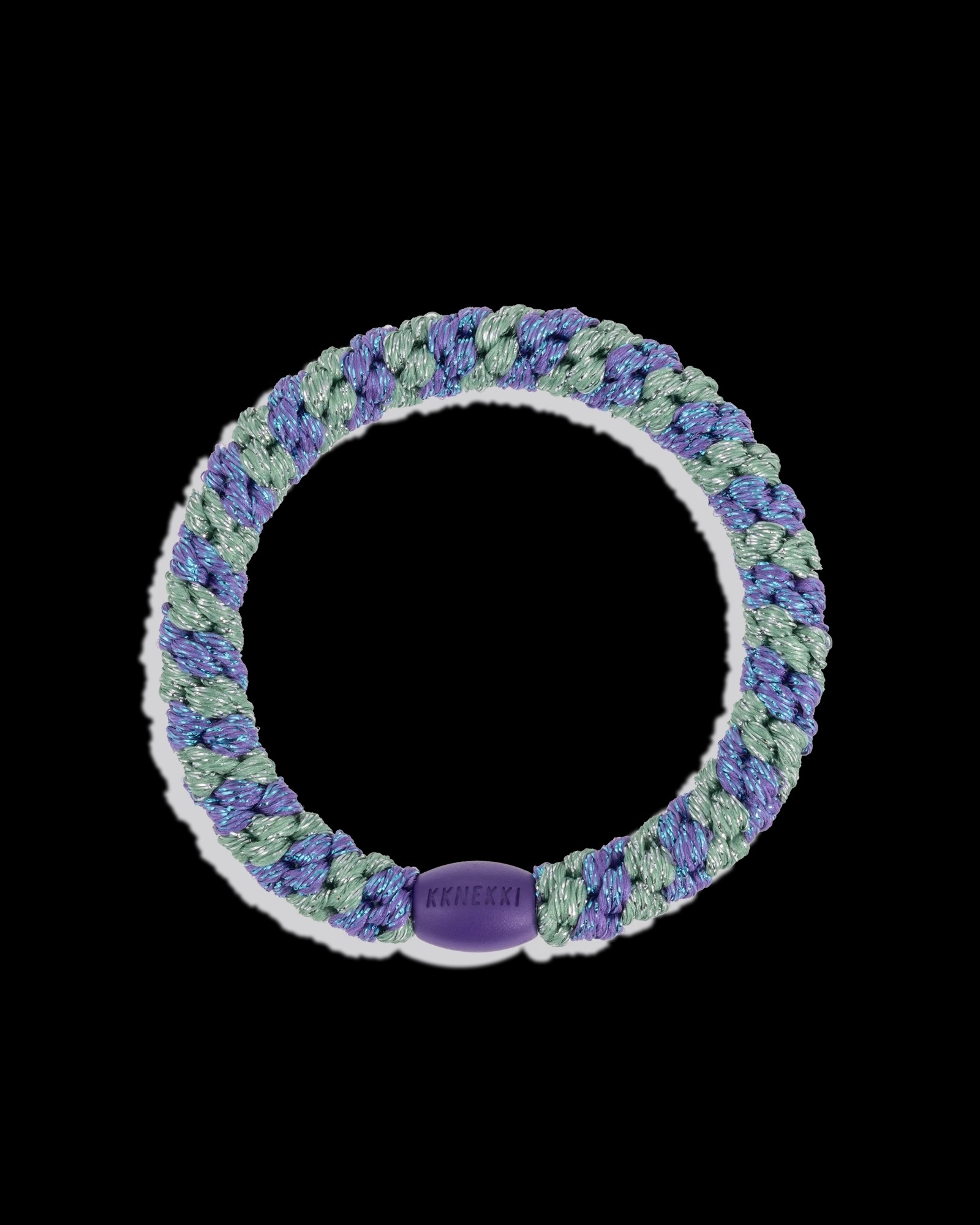 PURPLE GREEN GLITTER STRIPE | KKNEKKI