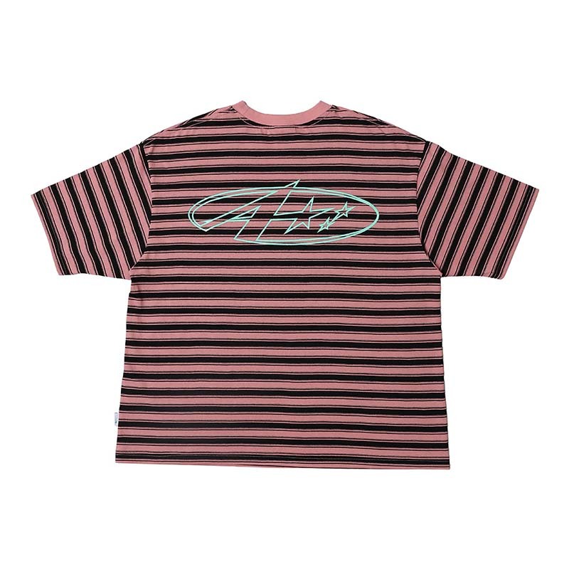 MTA A Star Boxy Striped Tee 星星 條紋 短袖 粉色 MTA-27 [台灣現貨]