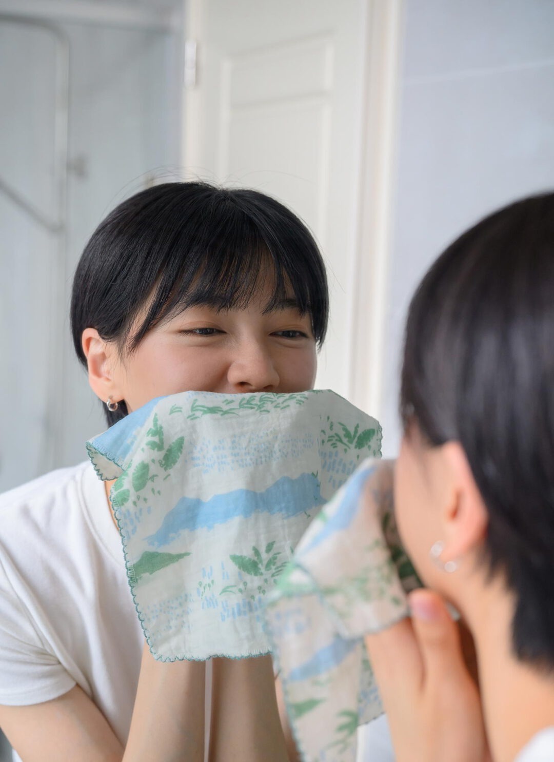 印花樂四層紗方巾/翔仔居家聯名/縱谷