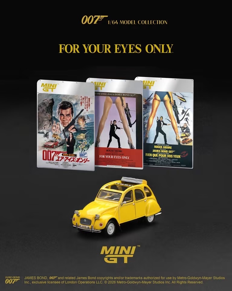 預訂PreOrder- MiniGT 919 Citroën 2CV "For Your Eyes Only"  007
