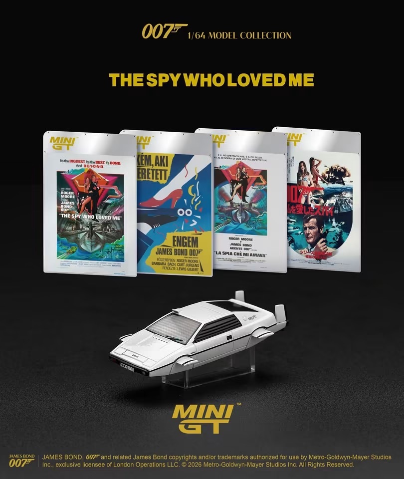 預訂PreOrder- MiniGT 920 Lotus Esprit S1 “The Spy Who Loved Me” Submarine 007