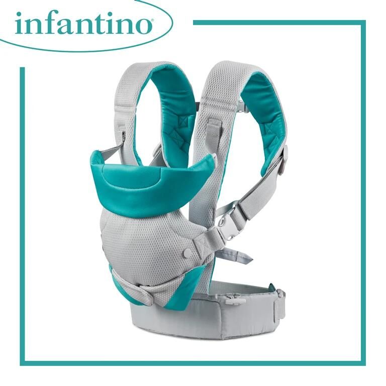 INFANTINO Flip  四合一透氣輕盈揹帶 淺灰色
