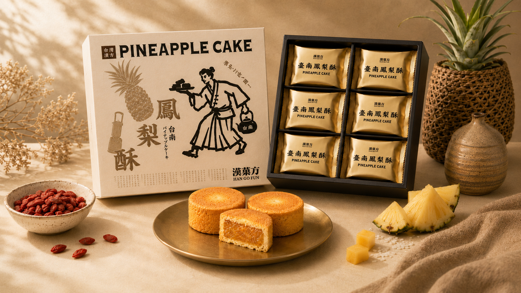 台南鳳梨酥推薦漢方鳳梨酥禮盒