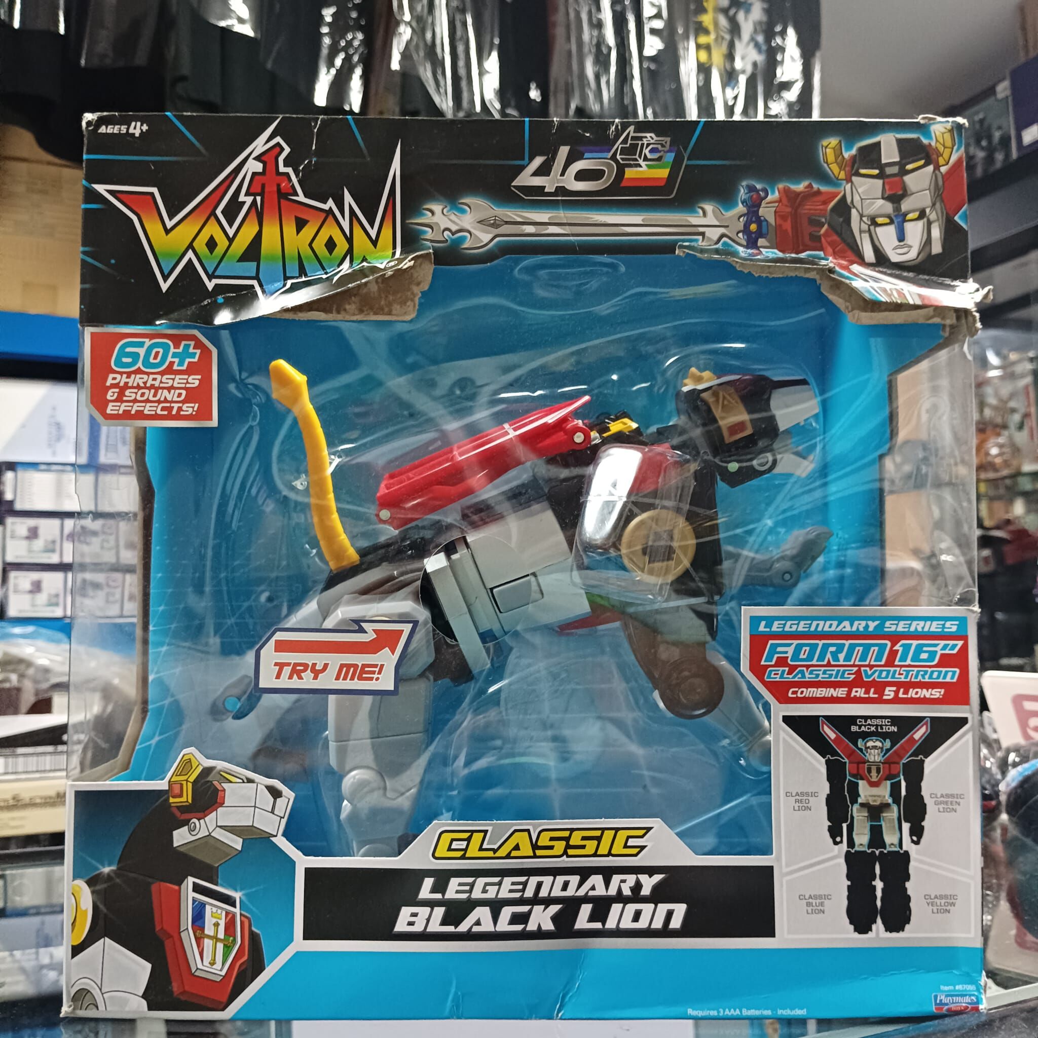 寄賣-Voltron Classic Black Lion by Playmates Toys