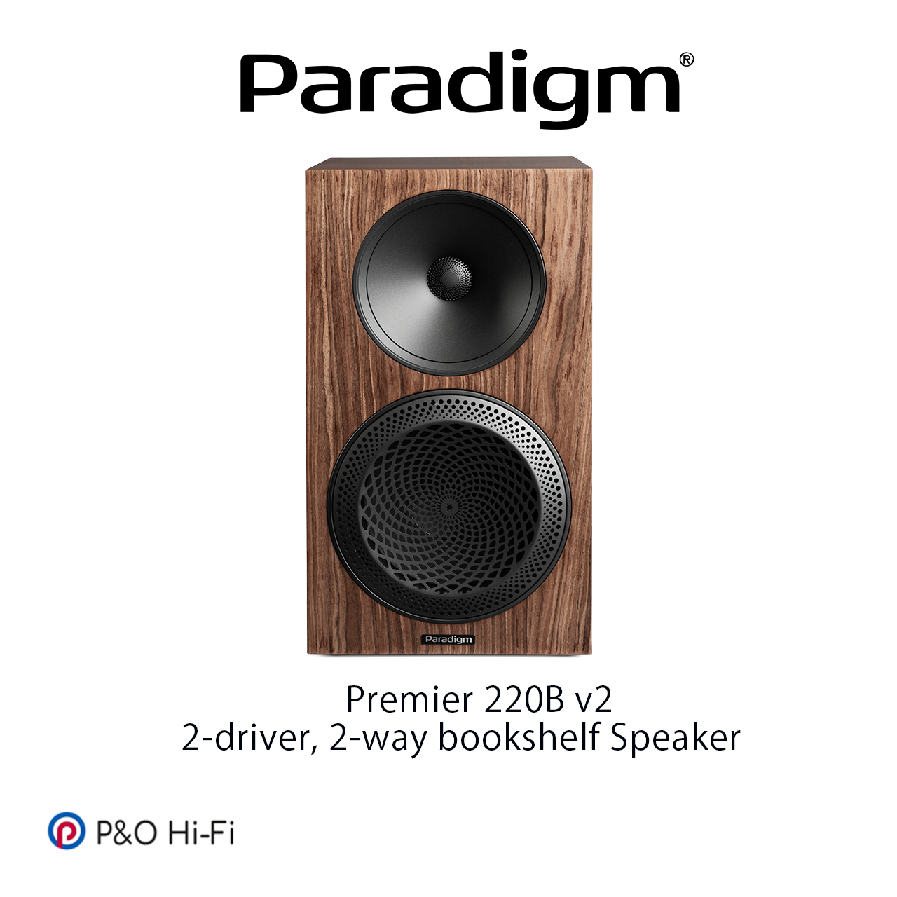 Paradigm Premier 220B v2 2 路低音反射式書架喇叭