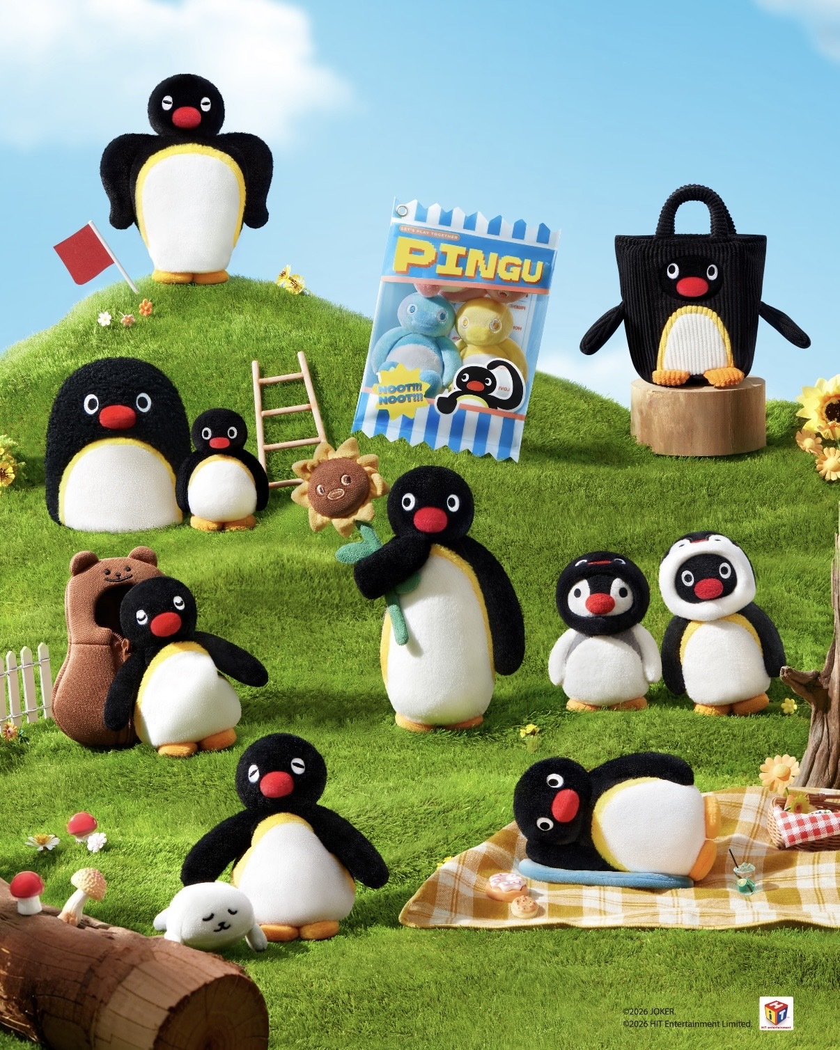 正版授權🐧PINGU 企鵝家族 MINI MEME系列 毛絨盲盒