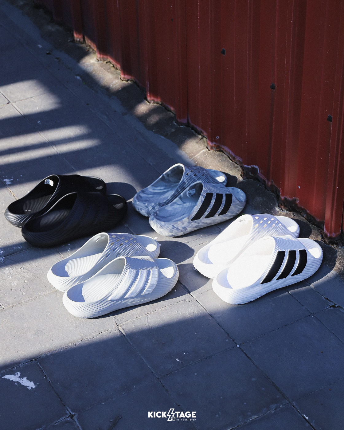 男女鞋 ADIDAS PURECHILL SLIDE 黑 灰白 白黑 灰黑 何與同款 防水 一體成型 透氣 乾爽 運動 休閒 拖鞋【KI0055/KI0059/KI0054/KH6703】