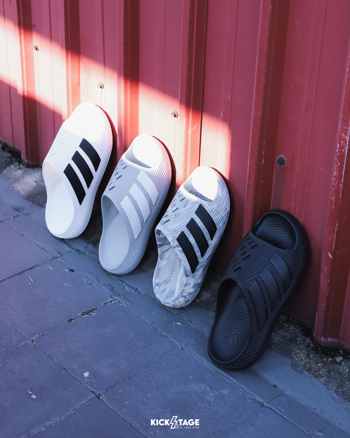 男女鞋 ADIDAS PURECHILL SLIDE 黑 灰白 白黑 灰黑 何與同款 防水 一體成型 透氣 乾爽 運動 休閒 拖鞋【KI0055/KI0059/KI0054/KH6703】