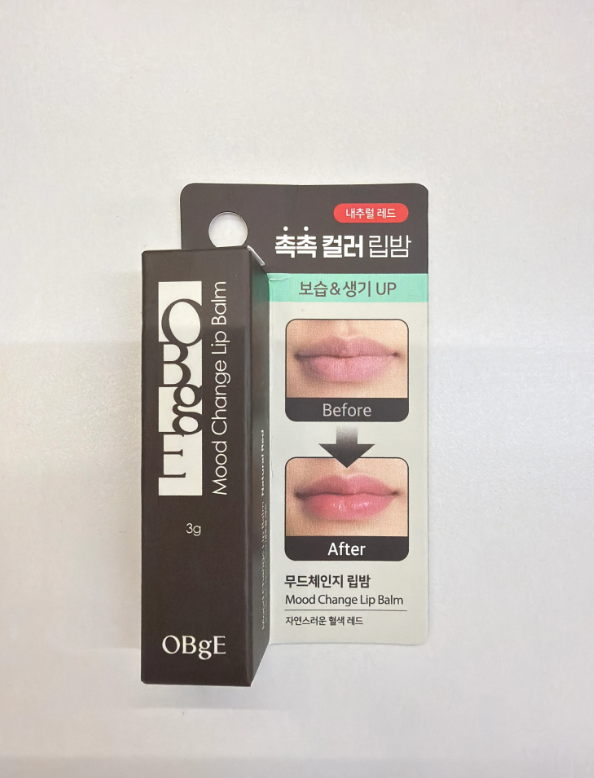 UC77 OBgE Mood Change Lip Balm 溫感變色潤唇膏 3g -紅色