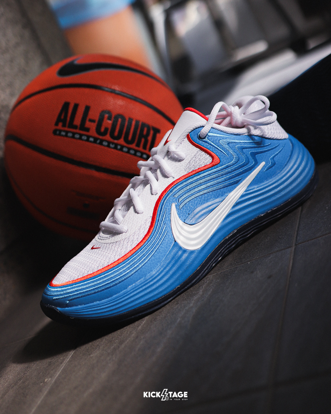 （海外連線代購）男鞋 NIKE PRECISION 8 LOW 白藍 雷霆 精密8 實戰 籃球鞋【IH1104-101】