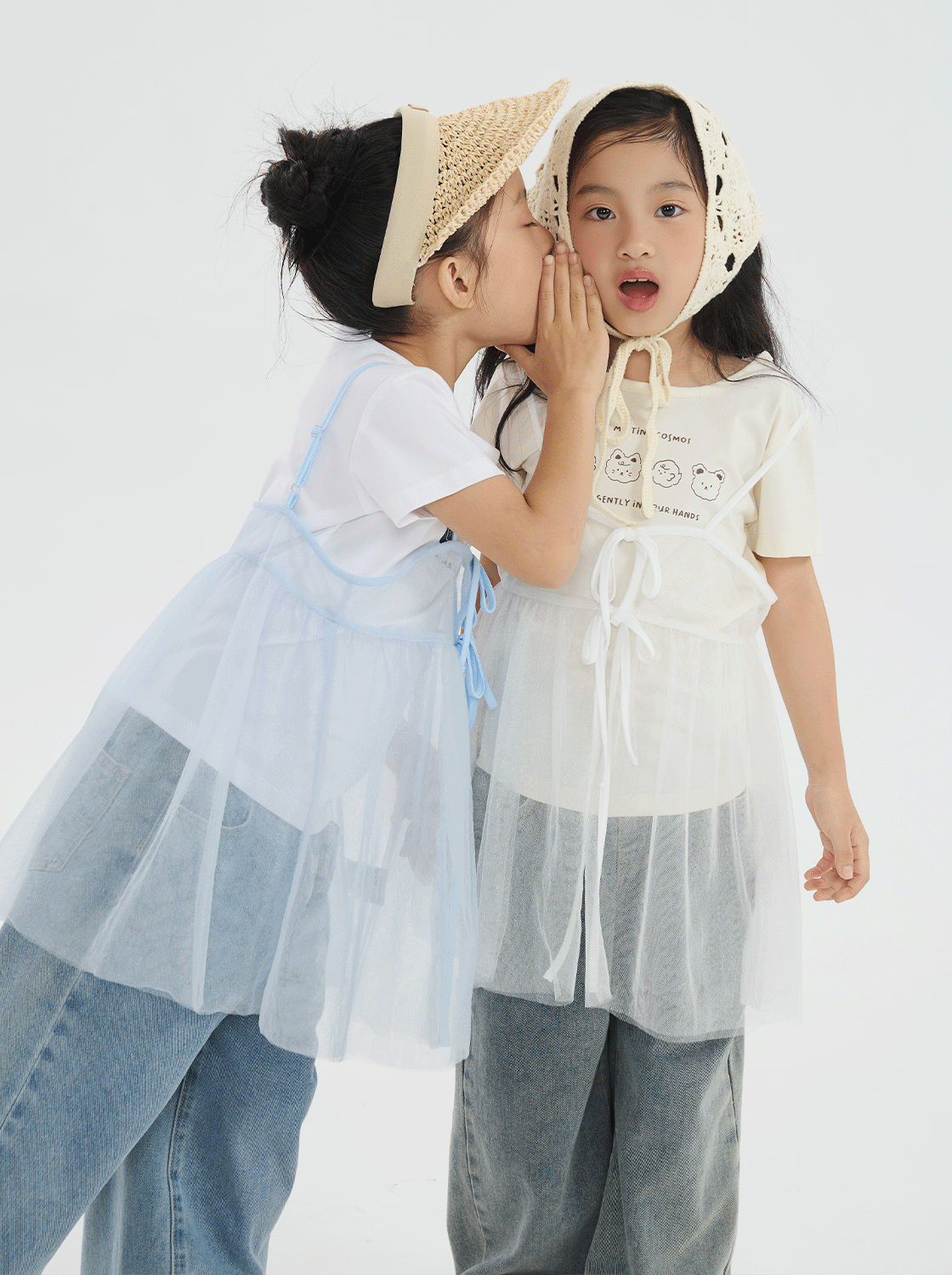 軟軟兔小花T附紗兩件組【童裝】【親子款】