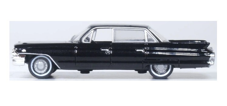 Oxford 87CSD61004 1:87 1961年凱迪拉克帝威轎車（黑色）