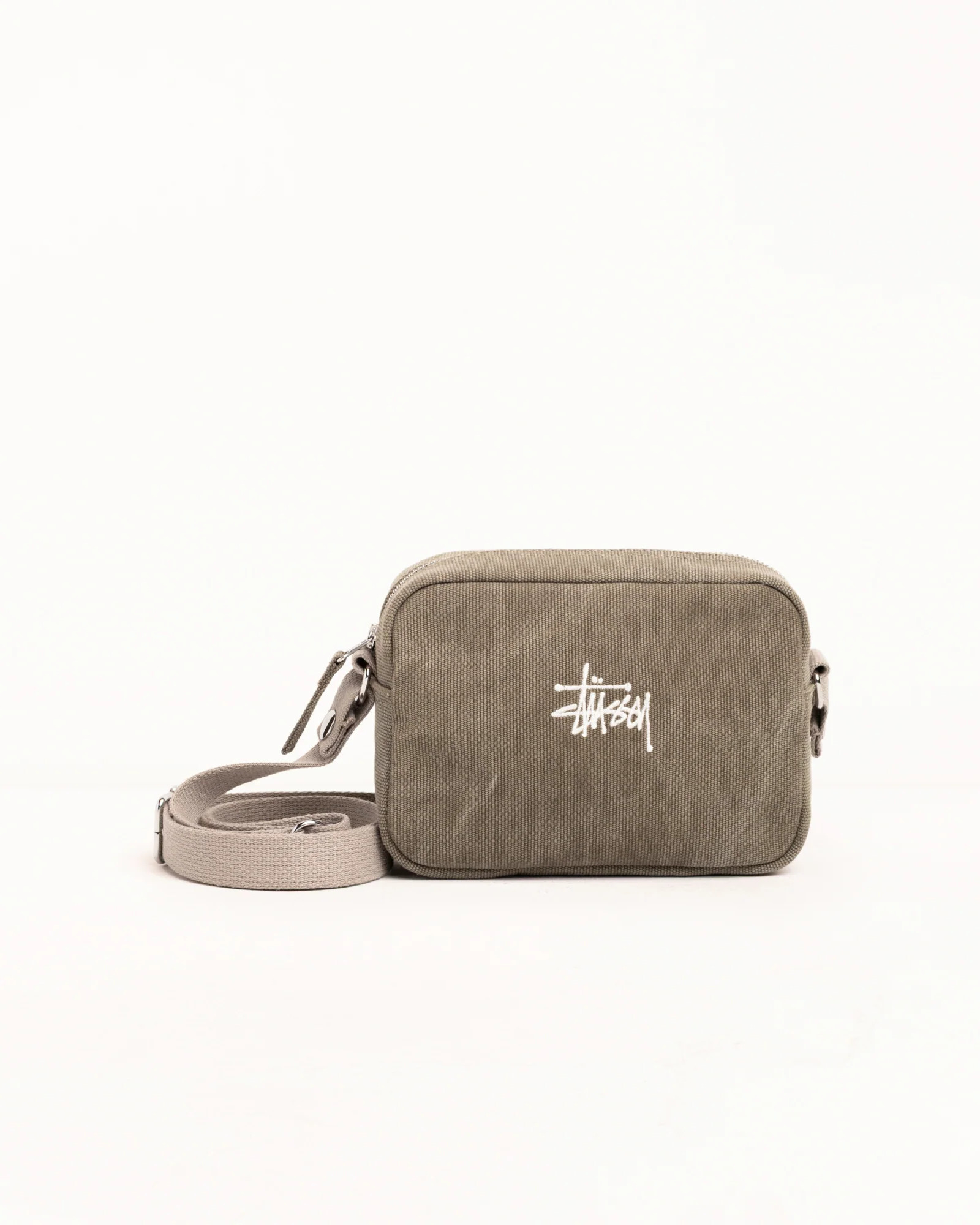 Stussy Waxed Canvas Side Pouch - Stone | 134276