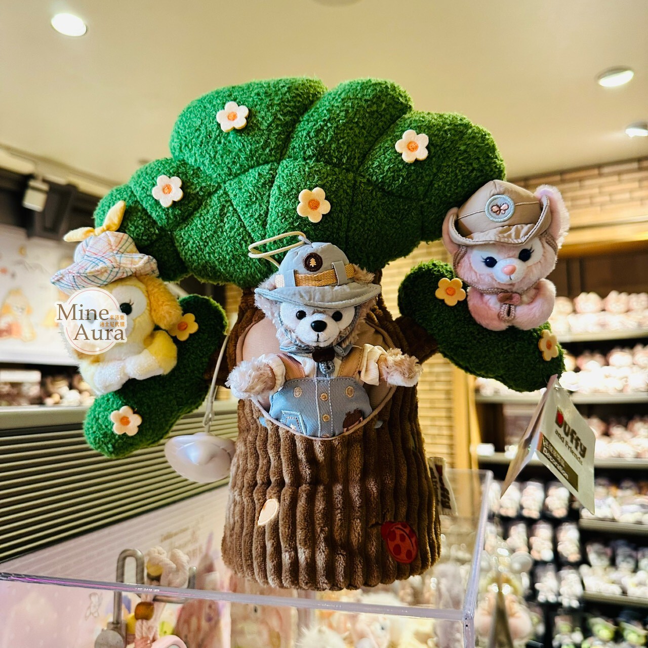 達菲 Duffy 與好友們 小小自然探險家系列 絨毛 造型樹 擺飾品 -上海迪士尼樂園