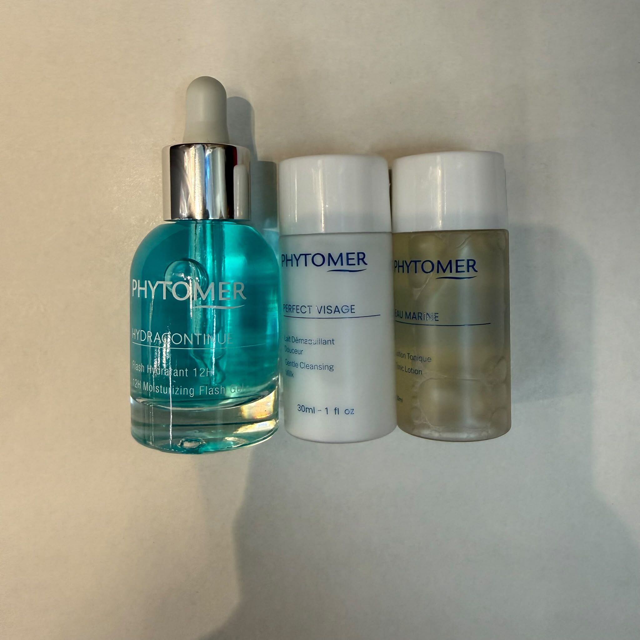 關鍵字SJ20 PHYTOMER HYDRACONTINUE 12H MOISTURIZING FLASH GEL 30ml + cleansing milk 30ml + toner 30ml 優惠 $388