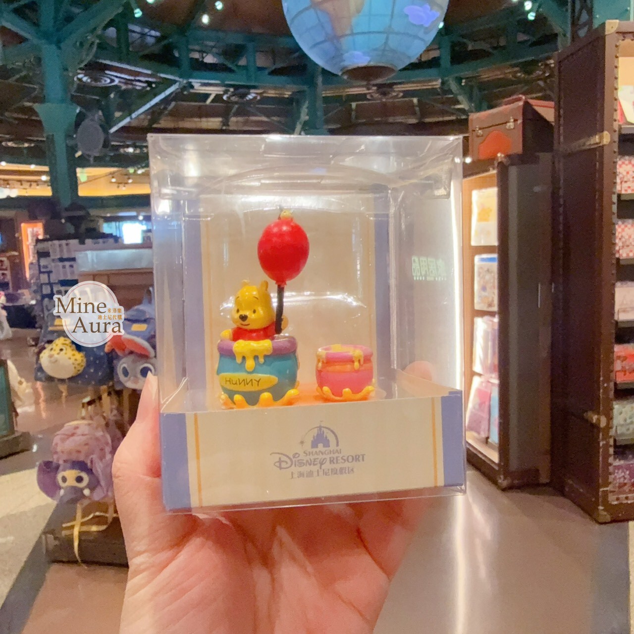 小熊維尼 Winnie the Pooh 蜂蜜罐 造型 印章 文具用品 -上海迪士尼樂園