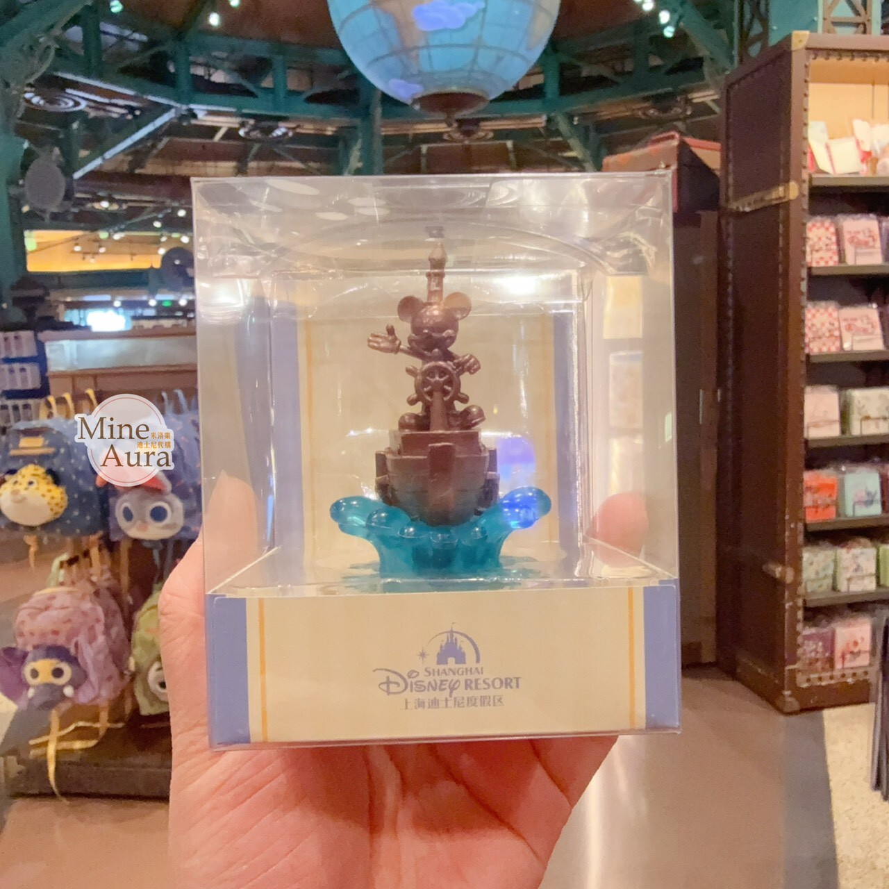 米奇 Mickey 蒸汽船 造型 印章 文具用品 -上海迪士尼樂園